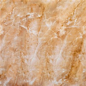 Décalque mural auto-adhésif géométrique orange pâle par Truu Design, 11,8 po x 11,8 po