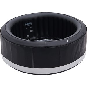 Mspa 6-person 138-jet Round Inflatable Mystic Black Hot Tub