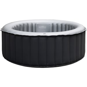 Mspa 4-person 118-jet Round Inflatable Charcoal Grey Hot Tub