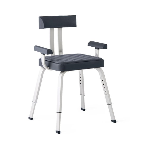 Medline Grey Composite Freestanding Shower Chair (ADA Compliant)