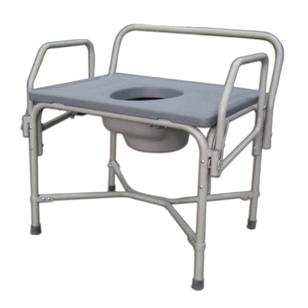 Medline 25-in Bariatric Drop Arm Commode