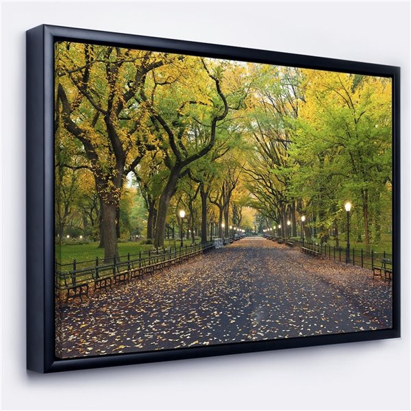 Designart 12 In X 20 In The Mall Area In Central Park With Black Wood   330843862 MainImage 001 L 