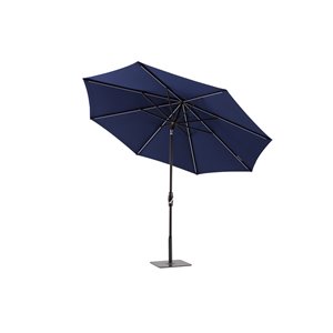 Modern Muse 8.24-ft Spectrum Indigo Market Patio Umbrella Crank