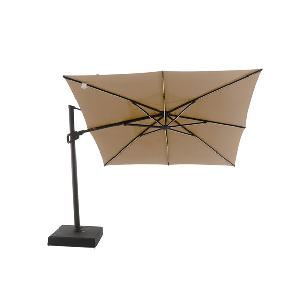 Allen Roth 10 Ft Square Offset Patio Umbrella Blue Patio Ideas
