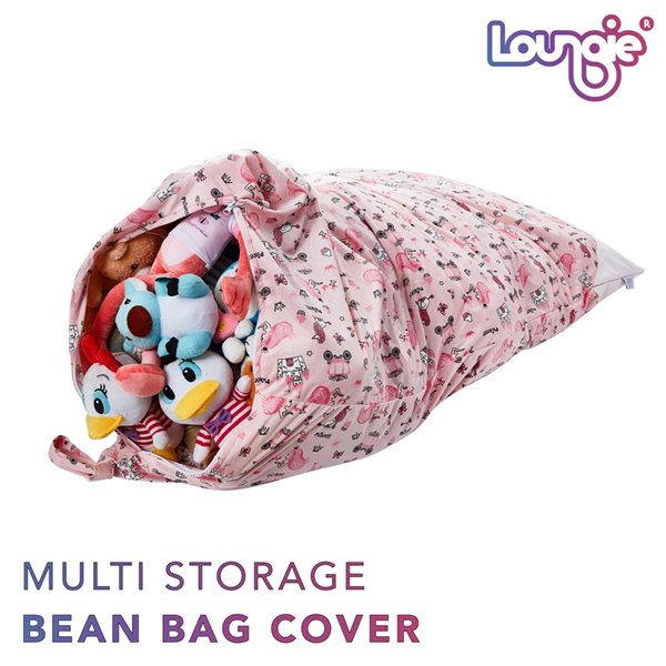 Loungie Pouf Bean Bag Chair - Pink