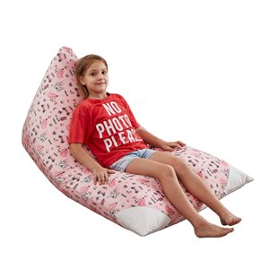 Loungie Pouf Bean Bag Chair - Pink