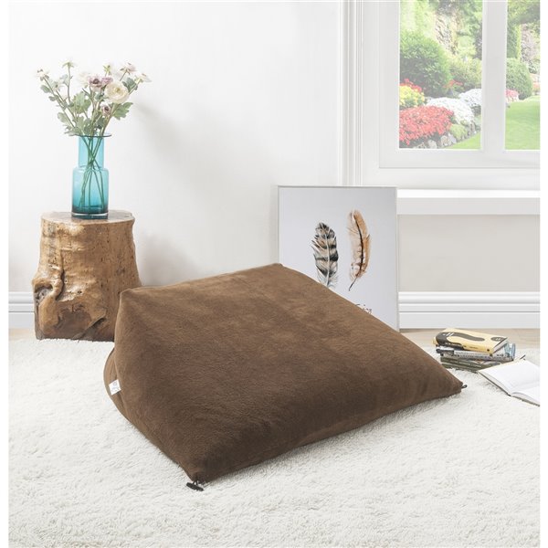 Loungie Magic Pouf Brown Bean Bag Chair