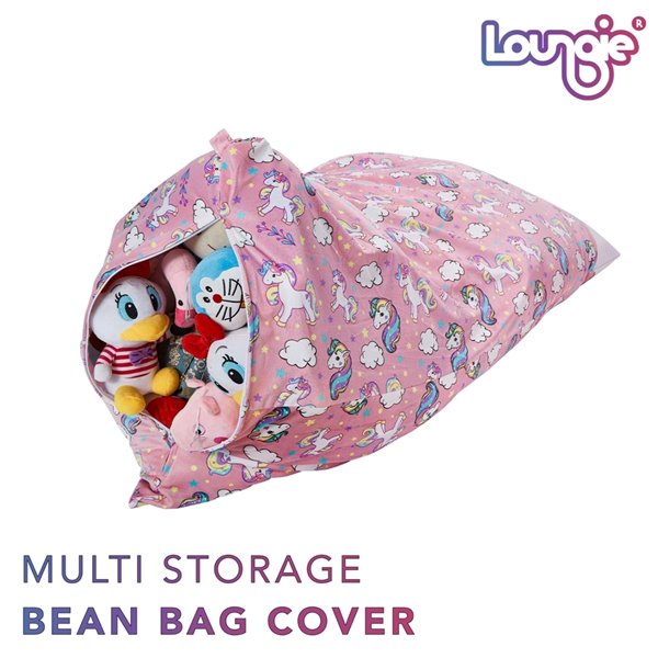 Loungie Pouf Light Pink Bean Bag Chair