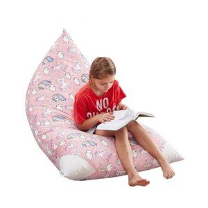 Loungie Pouf Light Pink Bean Bag Chair