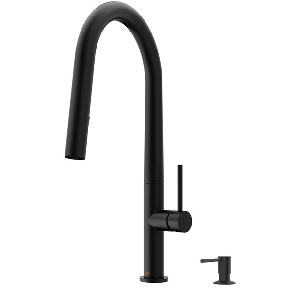 VIGO Greenwich Pull Down Kitchen Faucet In Matte Black VG02029MBK6 RONA   330844406 MainImage 001 L 