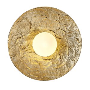 Design Living 10-in W 1-Light Brass Modern/Contemporary Wall Sconce