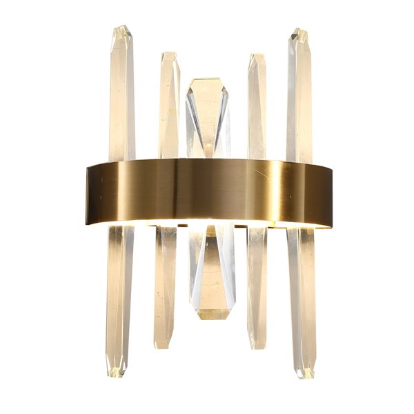 Design Living 10-in W 1-Light Gold Modern/Contemporary Wall Sconce ...