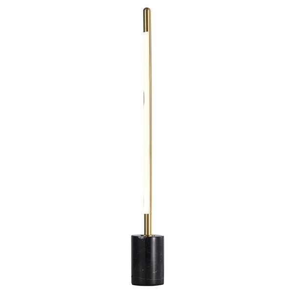 Design Living 26-in Brass and Black Integrated LED Stick Table Lamp