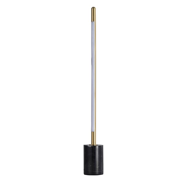 Design Living 26-in Brass and Black Integrated LED Stick Table Lamp