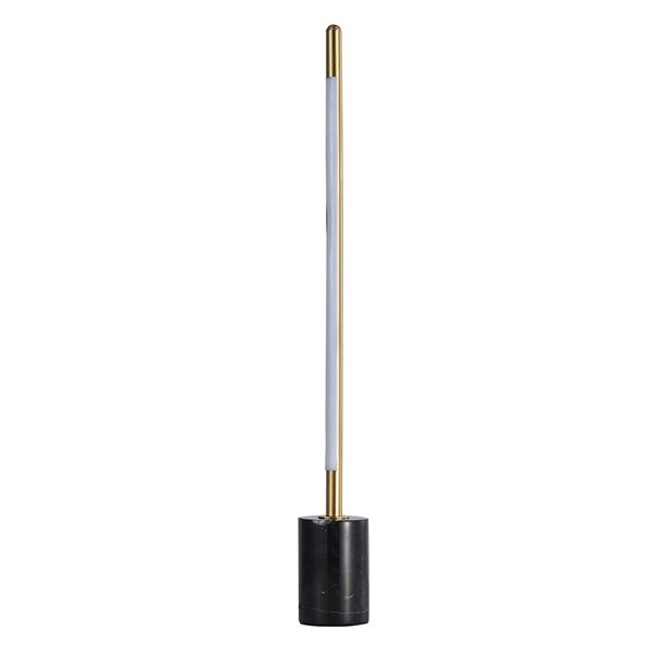 Design Living 26-in Brass and Black Integrated LED Stick Table Lamp