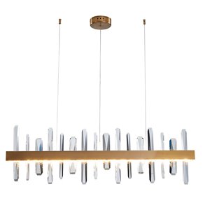 Design Living Gold Modern/Contemporary Stainless Steel Chandelier with Crystal