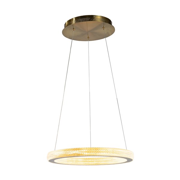 Design Living Sand Gold Modern/Contemporary Metal Chandelier with Acrylic Lens