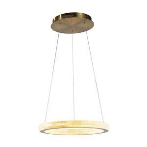 Design Living Sand Gold Modern/Contemporary Metal Chandelier with Acrylic Lens