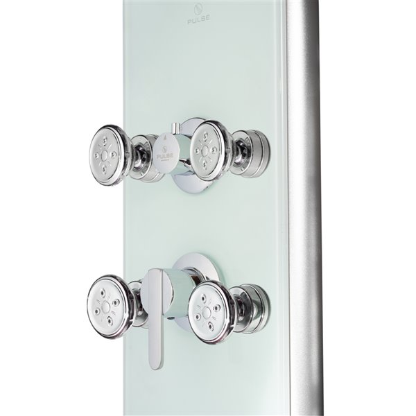 PULSE ShowerSpas Lahaina Brushed Nickel 8-Spray Shower Panel System