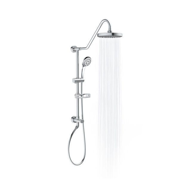 PULSE ShowerSpas Kauai Chrome Shower Bar System