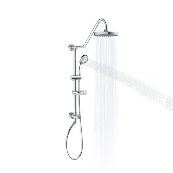 PULSE ShowerSpas Kauai Chrome Shower Bar System