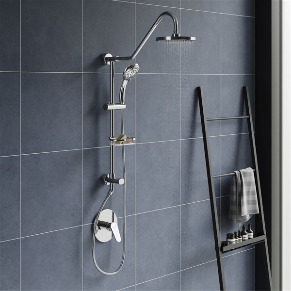 PULSE ShowerSpas Kauai Chrome Shower Bar System