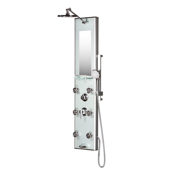 PULSE ShowerSpas Kihei Silver 6-Spray Shower Panel System