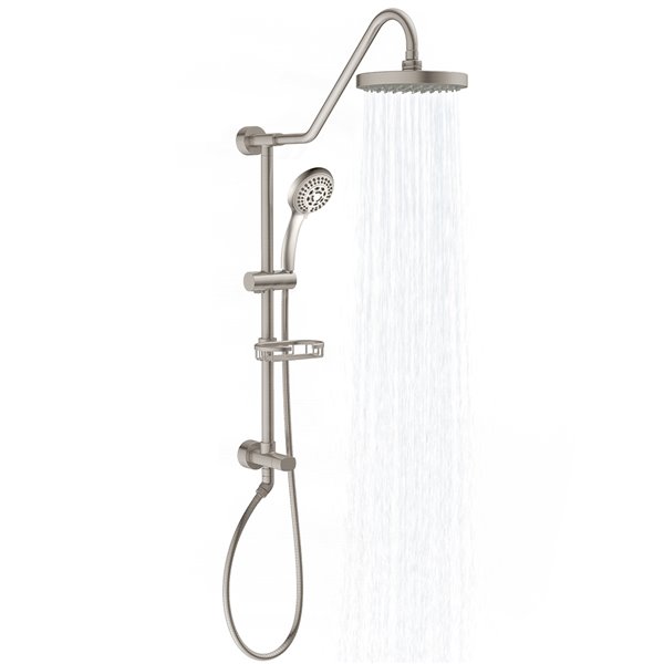 PULSE ShowerSpas Kauai Brushed Nickel Shower Bar System