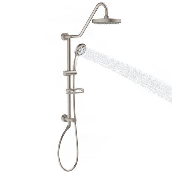 PULSE ShowerSpas Kauai Brushed Nickel Shower Bar System