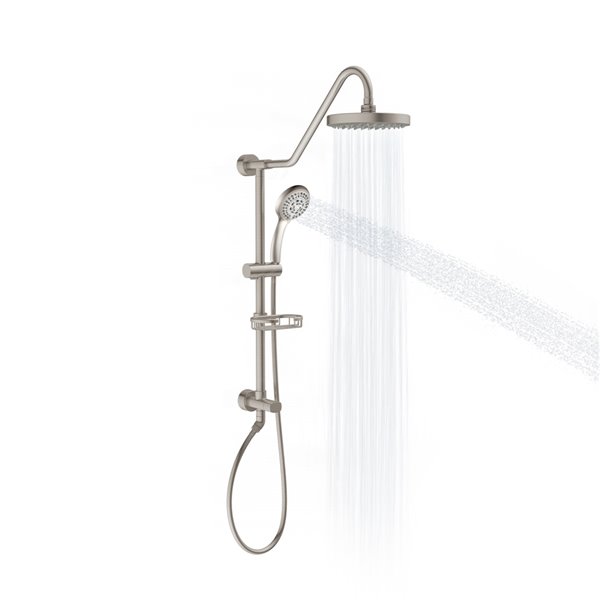 PULSE ShowerSpas Kauai Brushed Nickel Shower Bar System