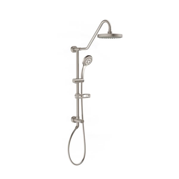 PULSE ShowerSpas Kauai Brushed Nickel Shower Bar System