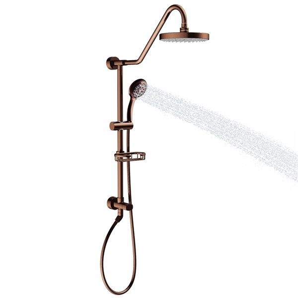 PULSE ShowerSpas Kauai Oil Rubbed Bronze Shower Bar System