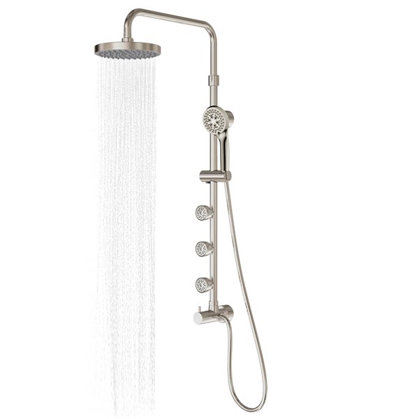 PULSE ShowerSpas Lanikai Chrome 3-Spray Shower Bar System