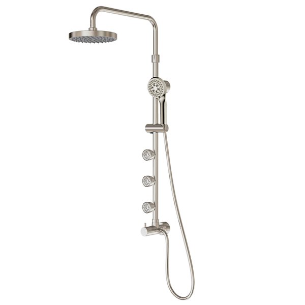 PULSE ShowerSpas Lanikai Chrome 3-Spray Shower Bar System