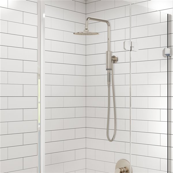 PULSE ShowerSpas Aquarius Brushed Nickel Shower Bar System