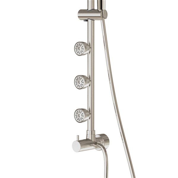 PULSE ShowerSpas Lanikai Brushed Nickel 3-Spray Shower Bar System