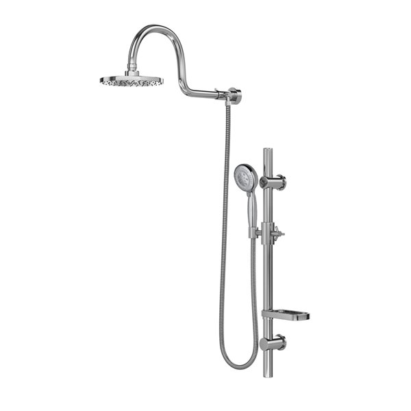 PULSE ShowerSpas AquaRain Chrome Shower Bar System