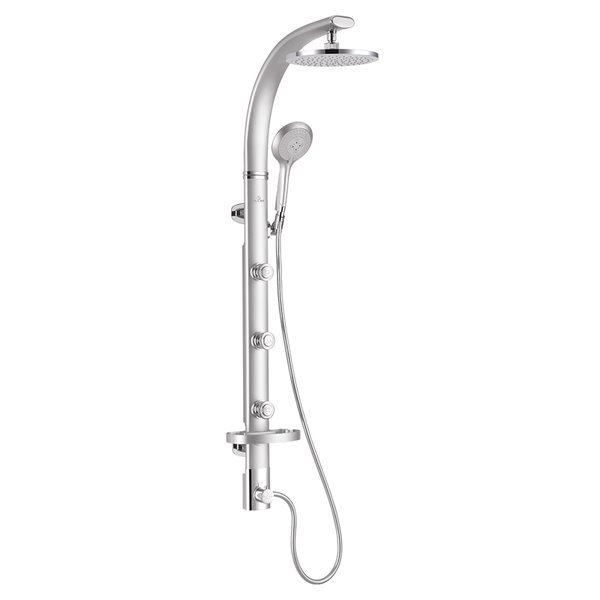 PULSE ShowerSpas Bonzai Silver 3-Spray Shower Bar System