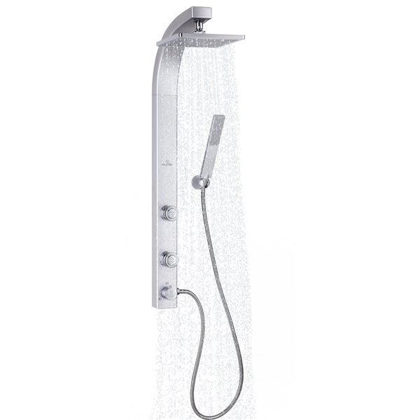 PULSE ShowerSpas Splash Silver 2-Spray Shower Bar System