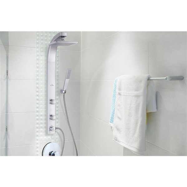 PULSE ShowerSpas Splash Silver 2-Spray Shower Bar System