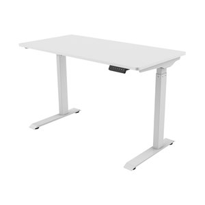 Bureau Tygerclaw réglable, moderne et contemporain de 47,2 po, blanc