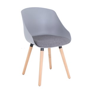 Chaise de bureau Tygerclaw grise ergonomique et contemporaine
