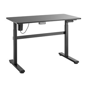 Bureau Tygerclaw réglable, moderne et contemporain, 46,02 po, noir
