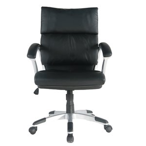 Chaise de bureau Tygerclaw noire, ergonomique, contemporaine et pivotante à hauteur réglable