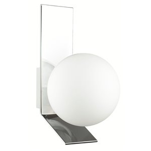 Dainolite 8.1-in W Valemont 1-Light Polished Chrome Modern Halogen Wall Sconce