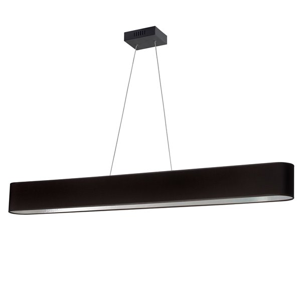 Dainolite Aubrey Modern/Contemporary Linear Black and Silver 51-in LED Pendant Light