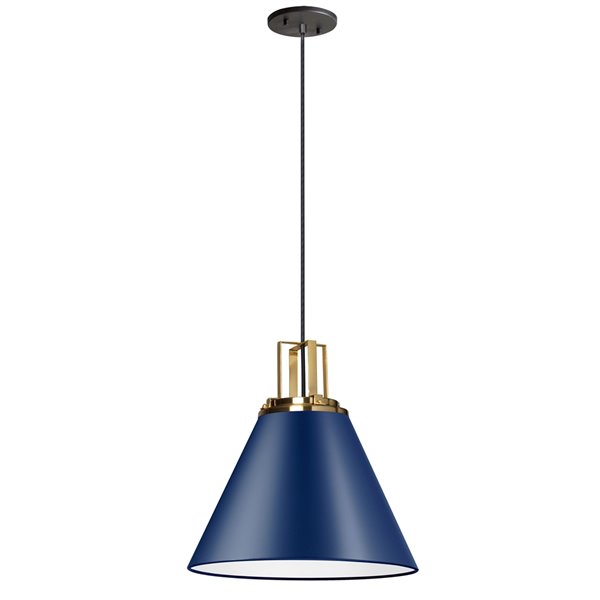 Dainolite Sonus Modern/Contemporary Cobalt Blue 14-in Pendant Light