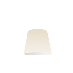 Luminaire suspendu moderne/contemporain crème Oversized Drum par Dainolite de 14 po