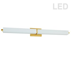 Luminaire pour meuble-lavabo moderne à 1 lumière de 39 po par Dainolite, laiton antique