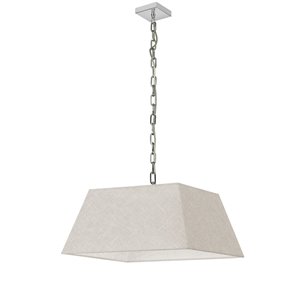 Luminaire suspendu moderne/contemporain crème Milano par Dainolite de 20 po